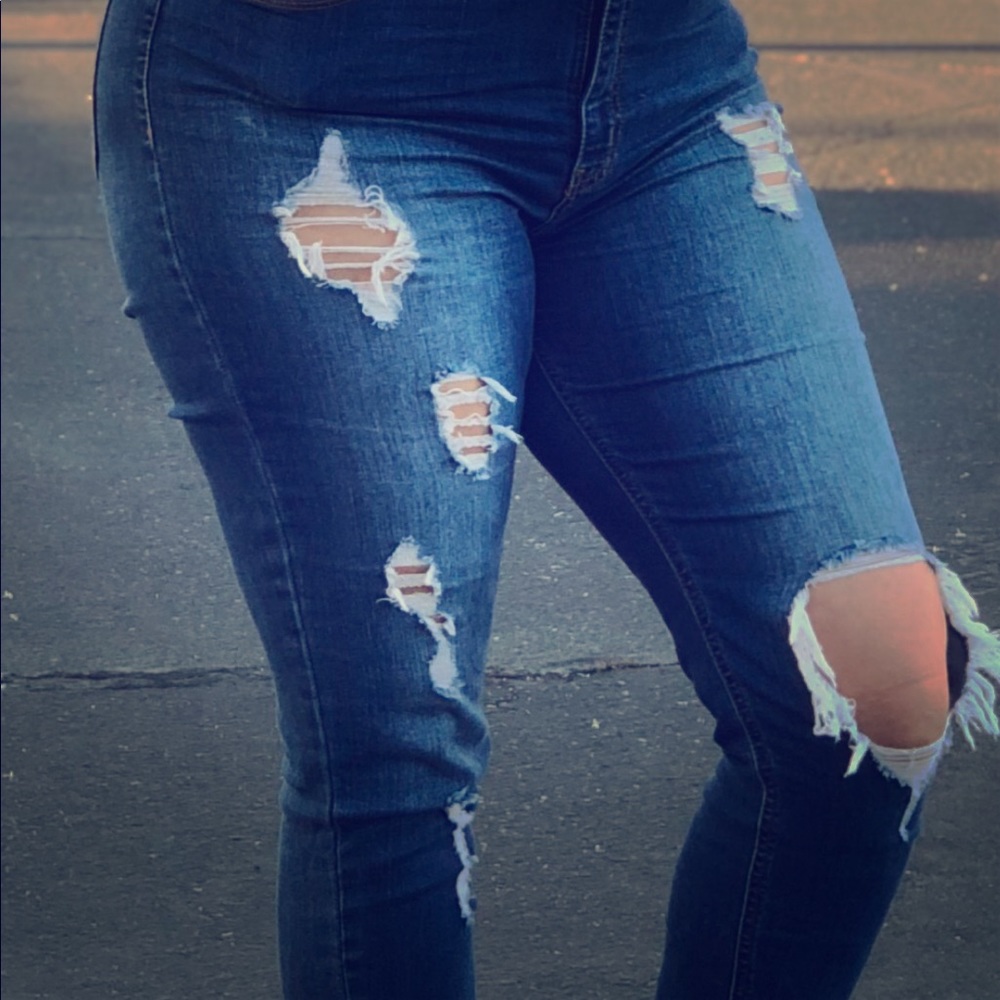 Hole jeans